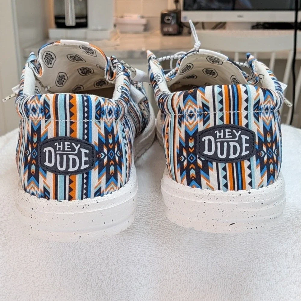 NWT Hey Dude Wally Mantis Mens 15 Aztec Southwestern Slip On Shoes 41245-90H